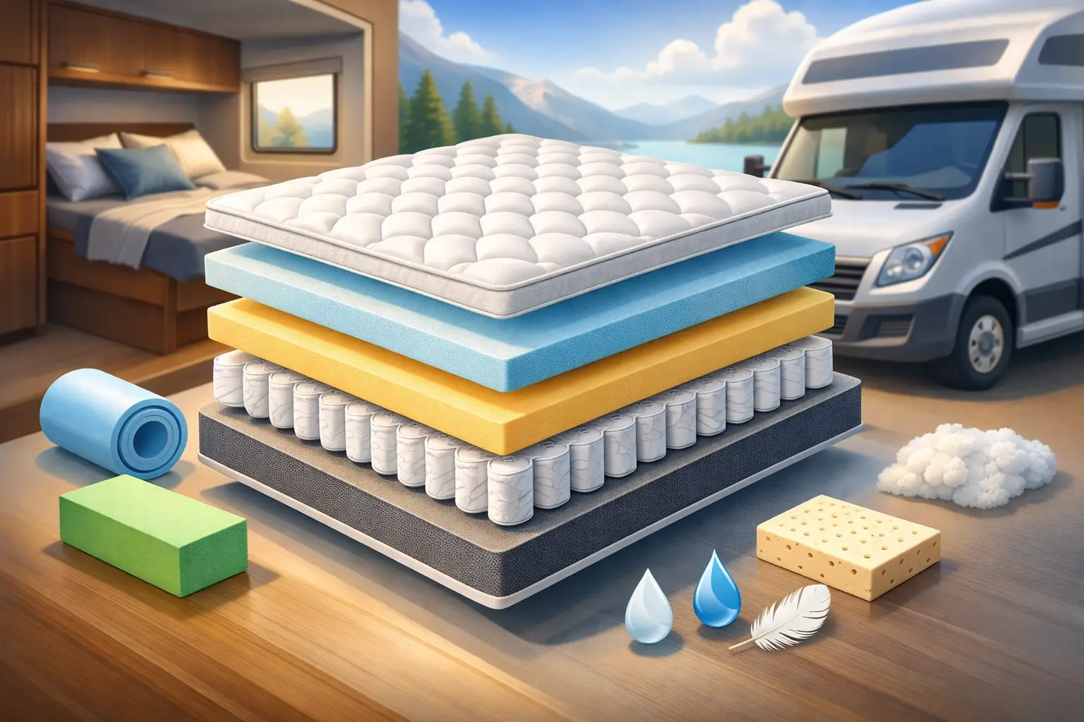 RV Mattress Materials Explained Clearly