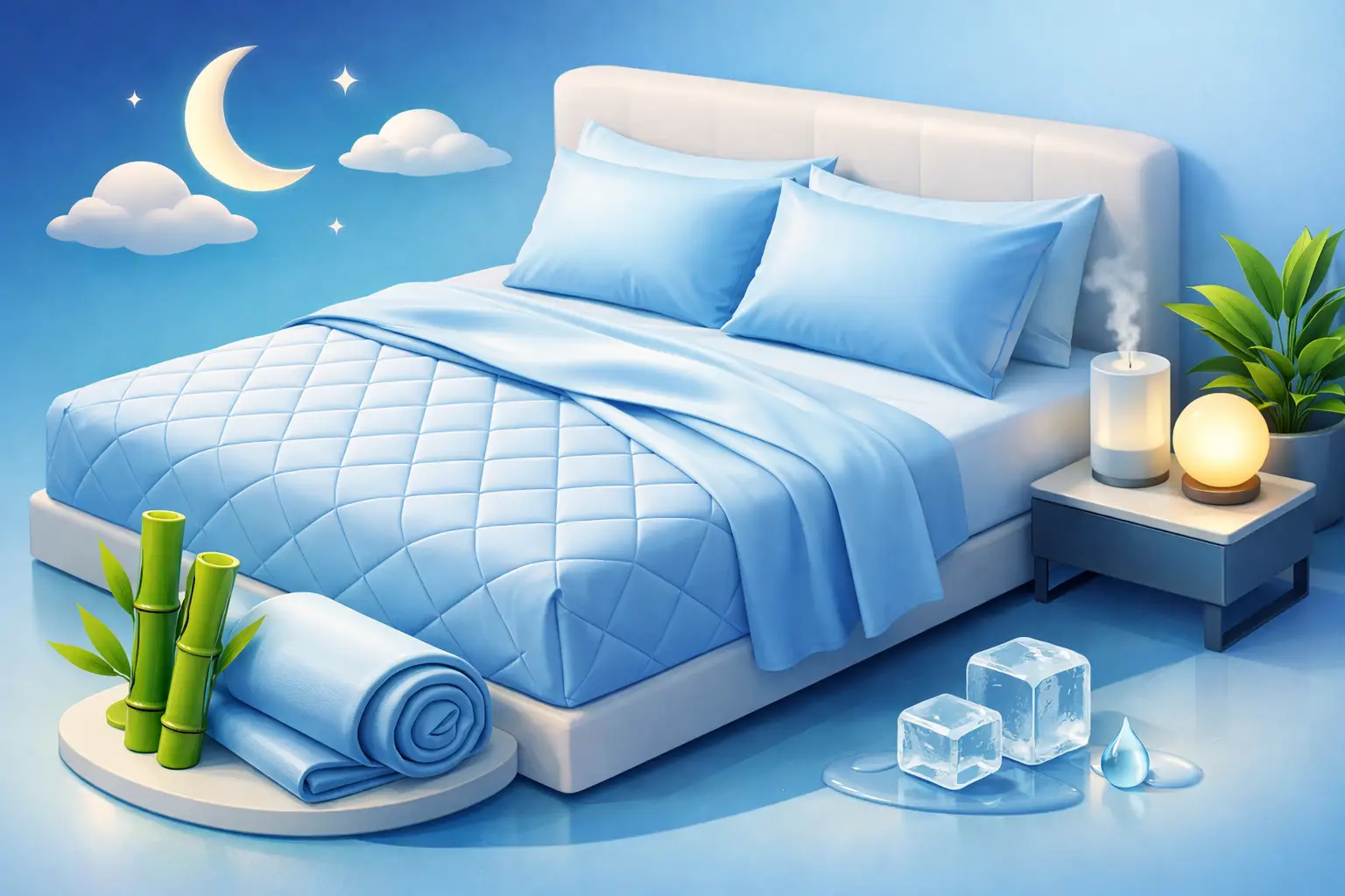 DreamChill Enhanced Bamboo Quilted Sheet Set