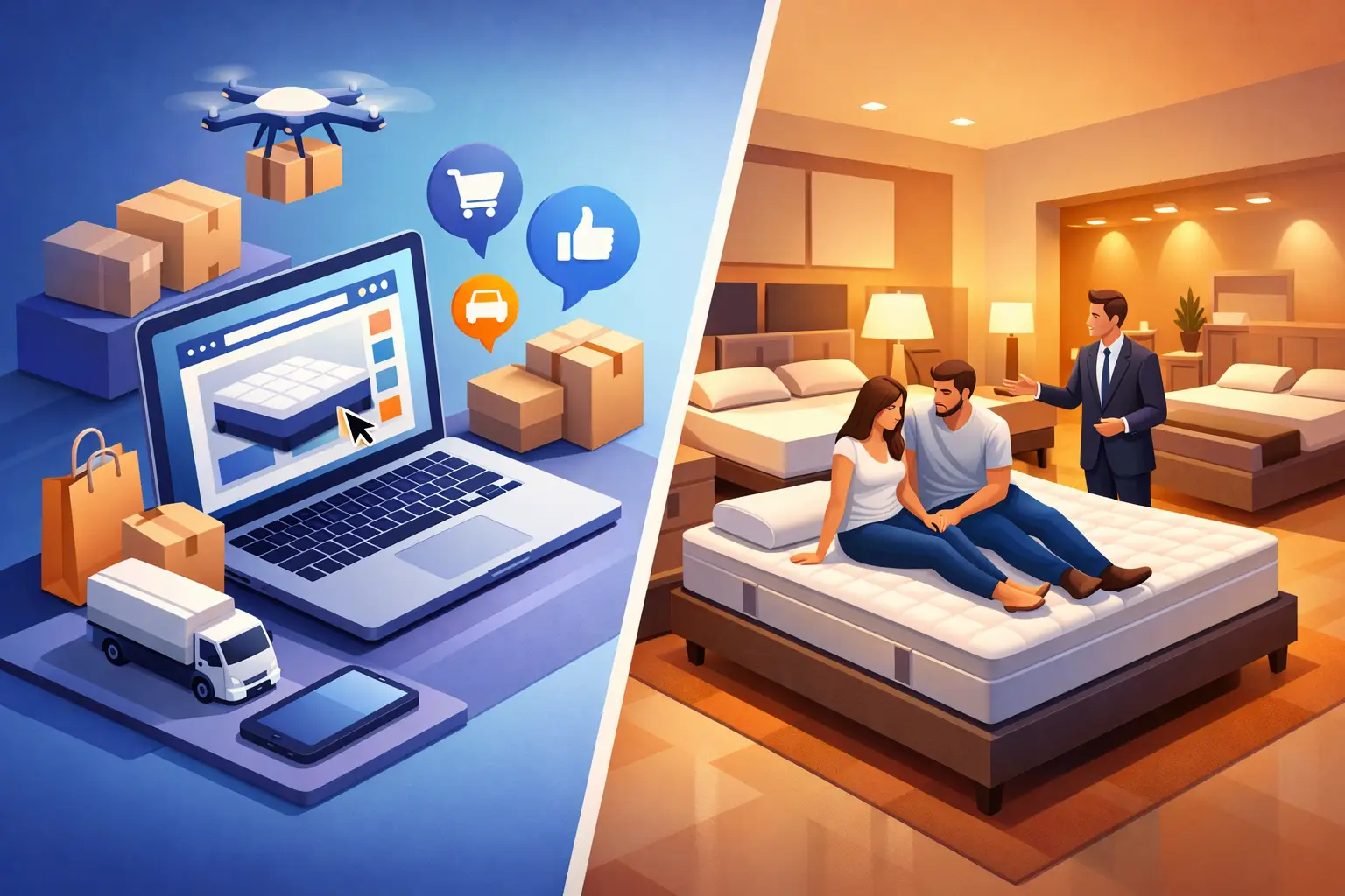 Online Mattress Store vs Showroom: Which Wins?