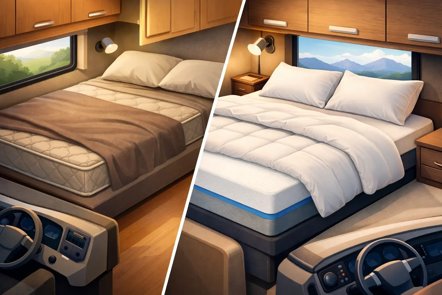 RV Mattress Upgrade Example: What Changed?
