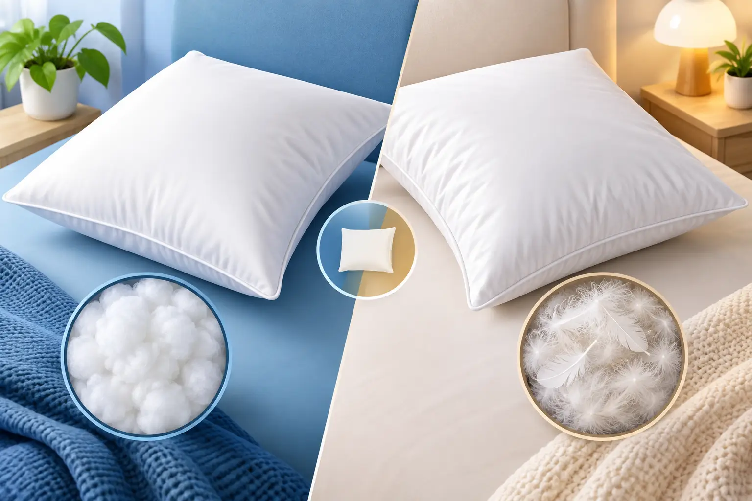 Down Alternative Versus Down Pillows Compared