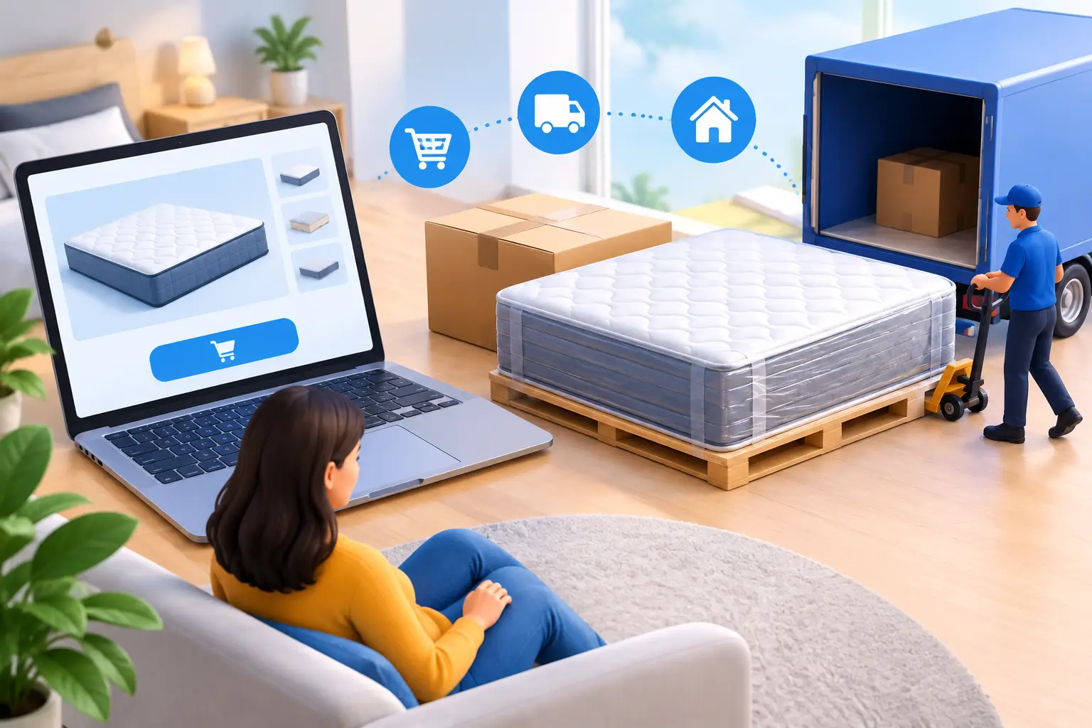 Guide to Mattress Shipping Online for Smart Buyers