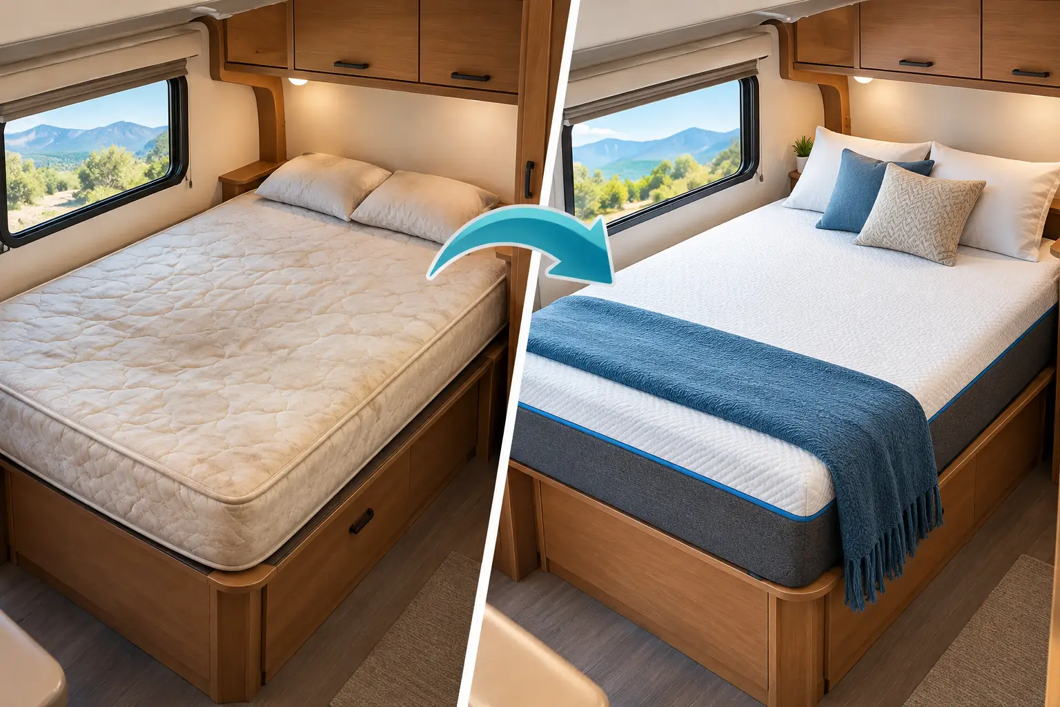 RV Mattress Upgrade Before and After Results